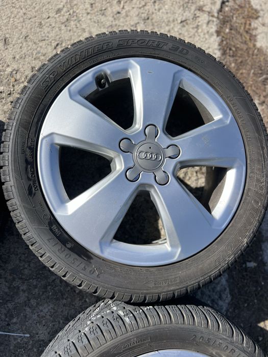 Джанти със ЗИМНИ  гуми 17” от Audi .205/50/17