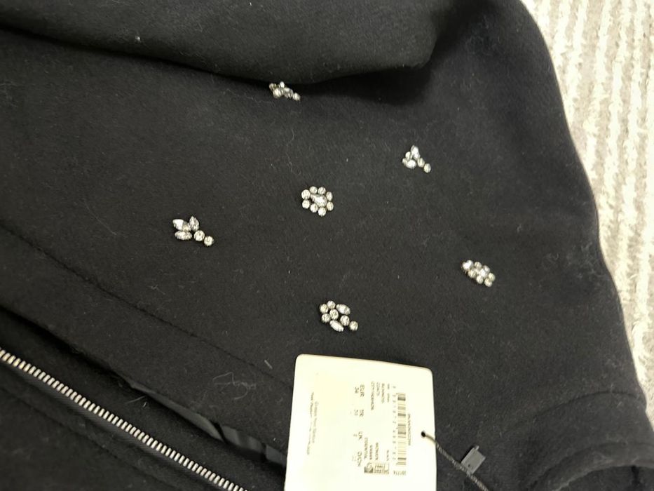 Черное пальто для девушек