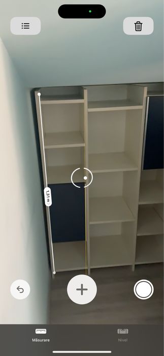 Biblioteca alb cu bleumarin