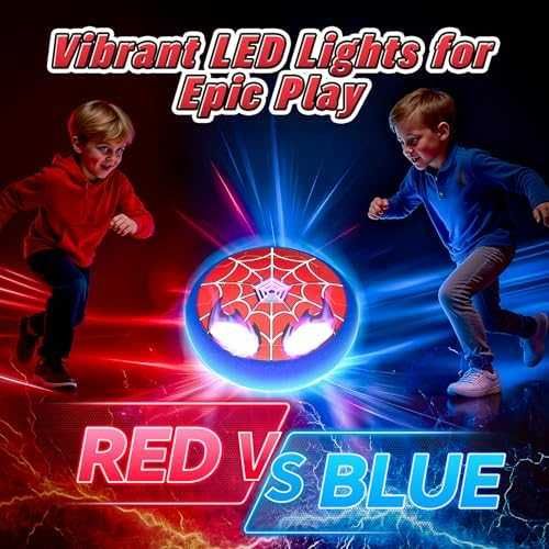 Нова LED футболна топка за момчета – плаваща играчка с мрежа паяк игра