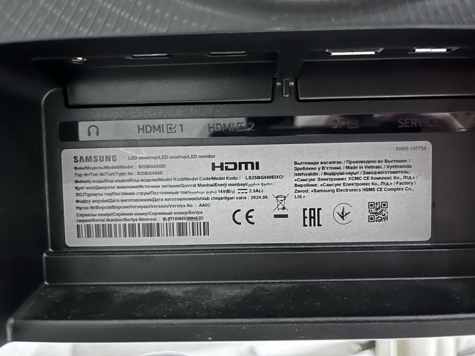 Монитор 25" Samsung  черный