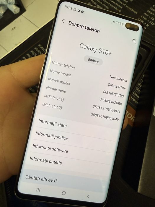 Samsung Galaxy S10 Plus 128GB 8GB RAM Dual SIM fără defecte