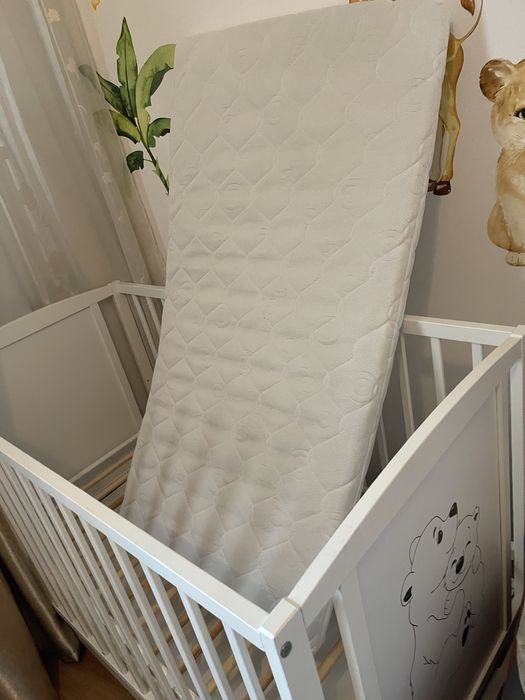 Pătuț din lemn Baby Needs, 120x60 cm