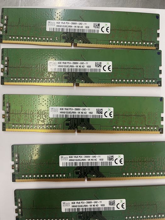 Десктоп Рам Ddr4 8 gb 2666 mhz много броя лот Различни