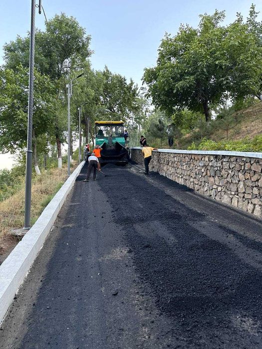 Asfalt yotqizish va bordyur o‘rnatish xizmati