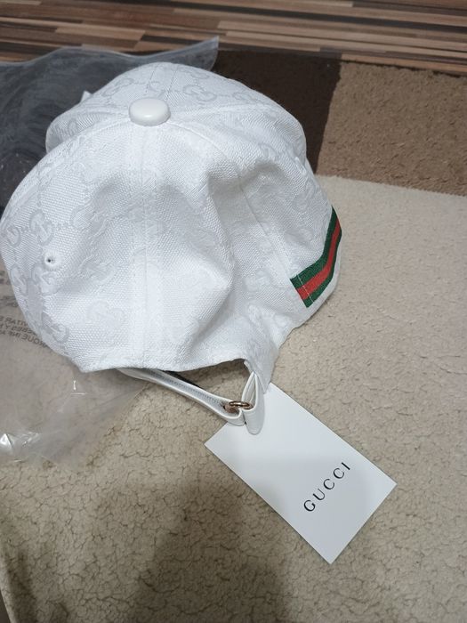 Șapcă Gucci Monogram - Albă (Nouă)