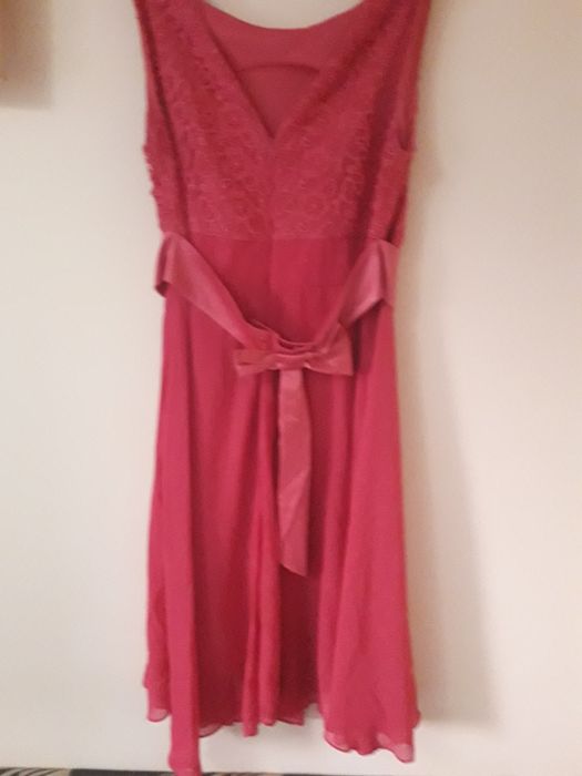 Rochie de  ocazie, dantelă cu voal