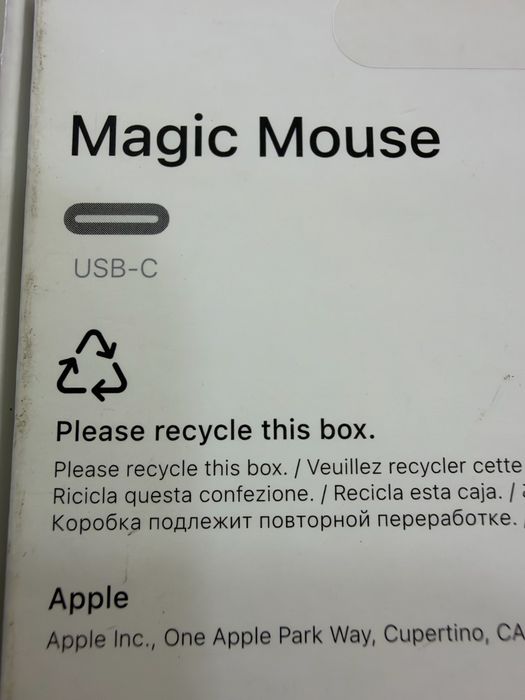 Apple Magic Mouse Type C “White” A3204