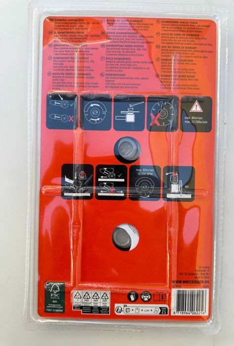 Werckmann - Нов комплект от диамантени дискове за рязане 125мм