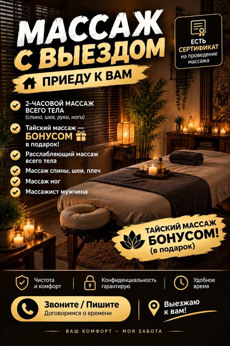 Массаж с выездом