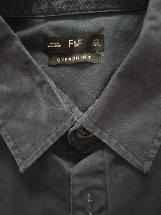 Чисто нова мъжка риза Overshirt F&F (XL) – от Англия, с етикет!