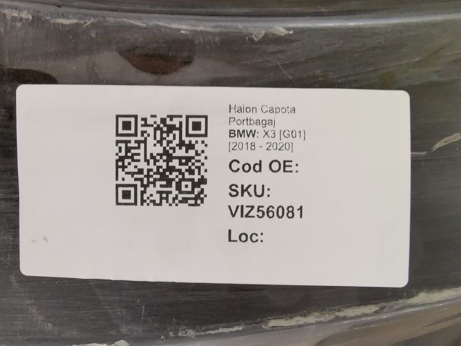 Заден капак Багажник БМВ Х3 / BMW X3 [G01] Оригинален