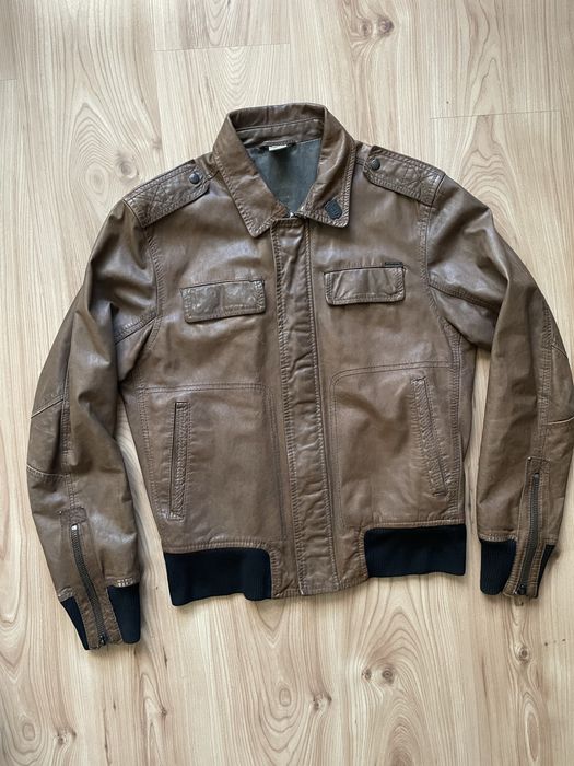 DIESEL / мъжко кожено(естествена) яке М