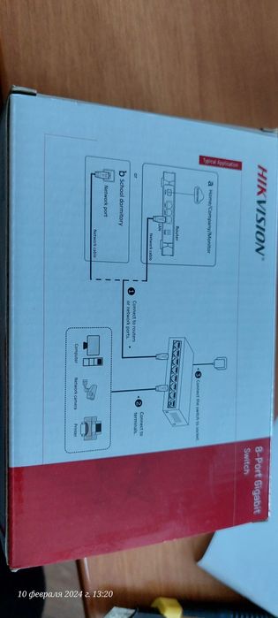 Коммутатор новый.