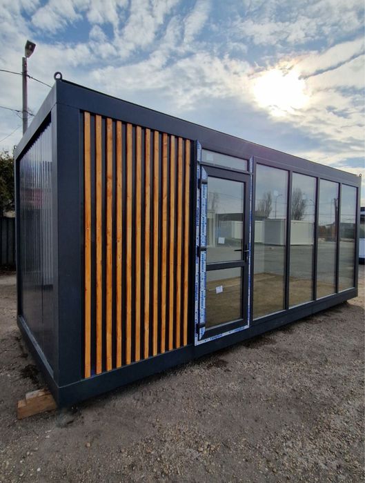 Container birou vitrina modular POZE REALE FASTFOOD