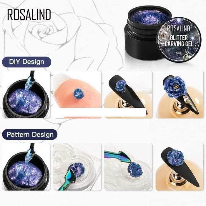 ROSALIND 3D Uv&Led пластелин с брокат за моделиране