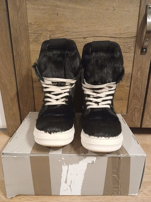 Rick owens geobaskets pony hair