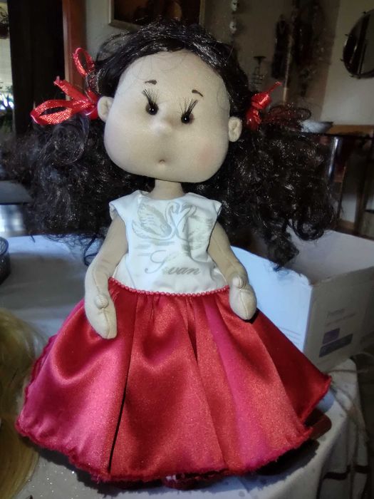 Papusa tip waldorf textila