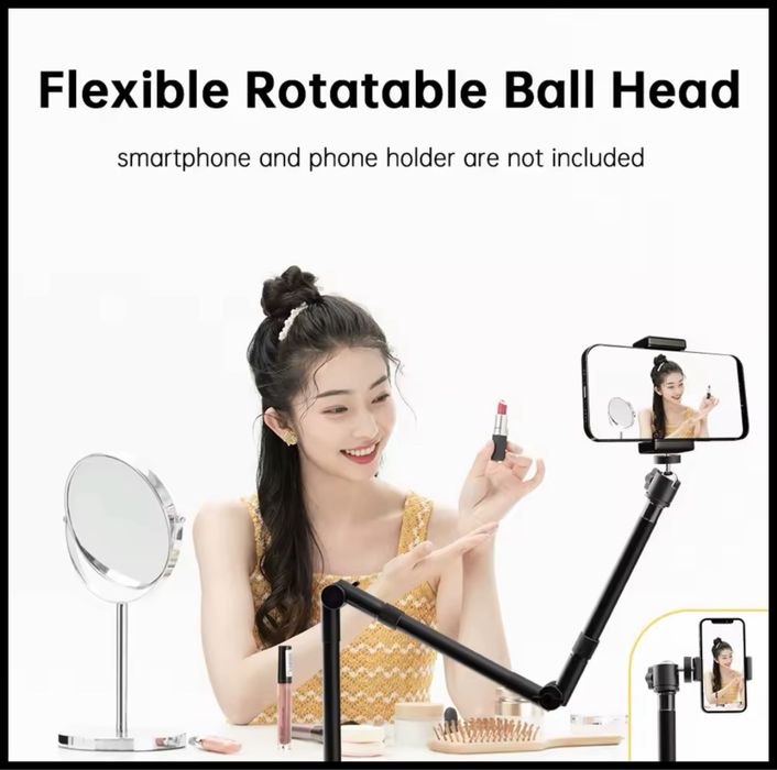 Стойка. Бюро. видео. грим. продукти. стойка за осветление. влог камера