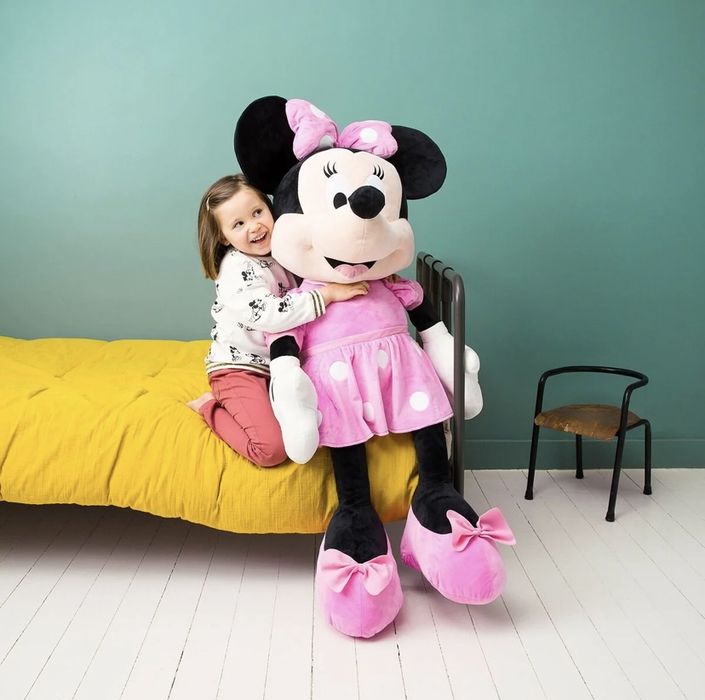 Jucărie de pluș gigant Oh my! Minnie Mouse roz  originală Disney