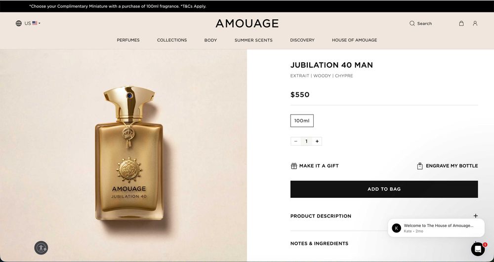 Amouage Beach Hut Man, Jubilation, Reflection 45