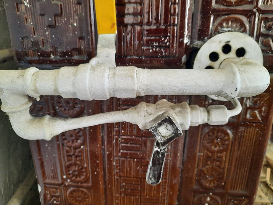 Soba teracota cu  arzator