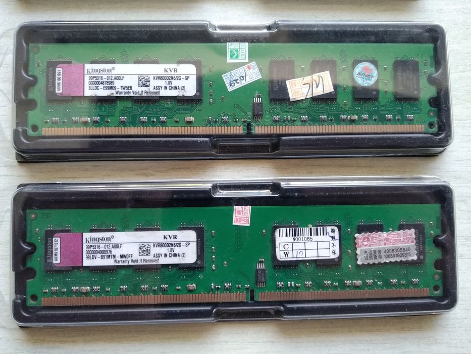 Продам DDR2 Оперативную память ОЗУ 1 GB, 2 GB