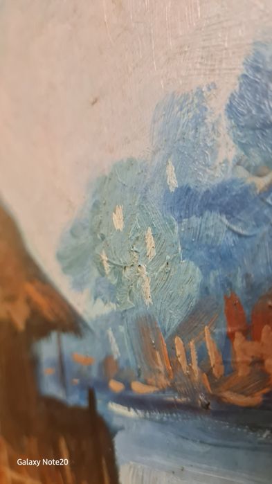 Pictura in ulei, de peste 70 de ani, exceptional realizata