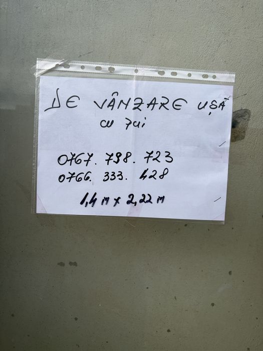 Usa metalica cu pui