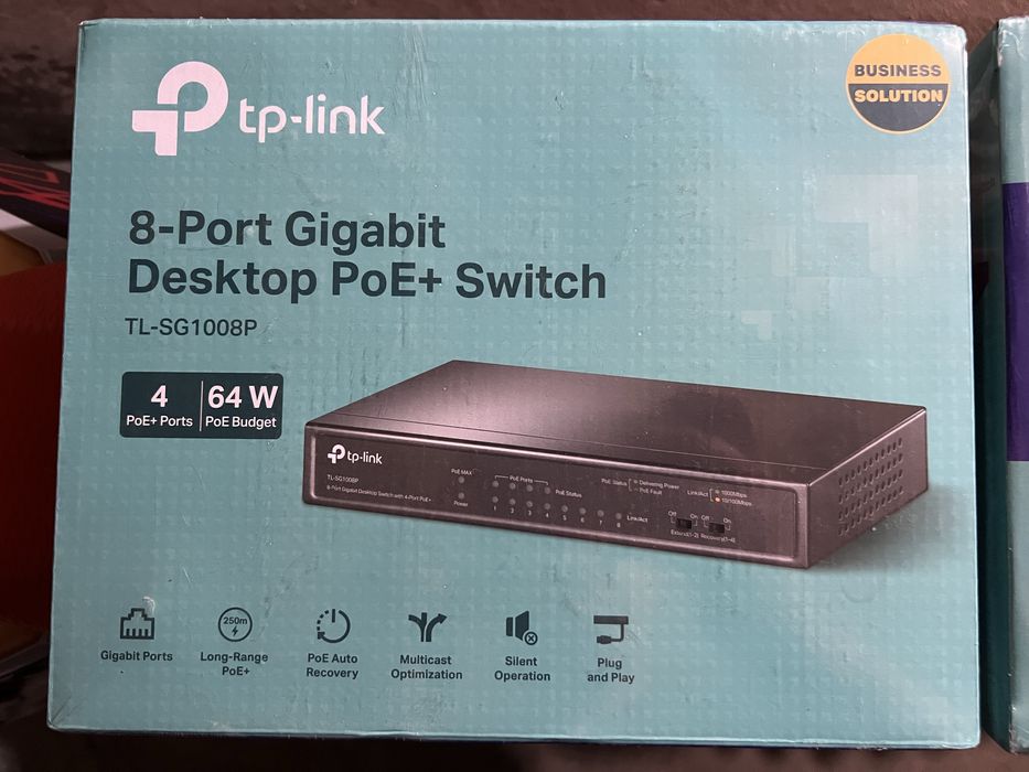 Коммутатор Tp-Link TL-SG1008P, PoE/ 8-портовый