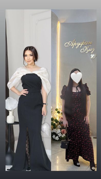 2 платья, надеты всего один раз.