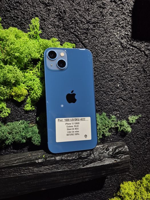 iPhone 13 128gb Blue Neverlocked Bat 100%/Fact+Garantie