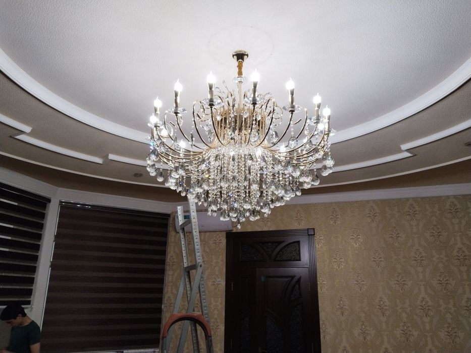 Ustanofka lustra установка люстра