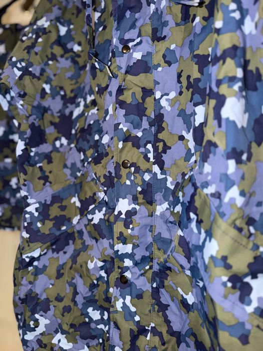 Costum combat albastru de intemperii
