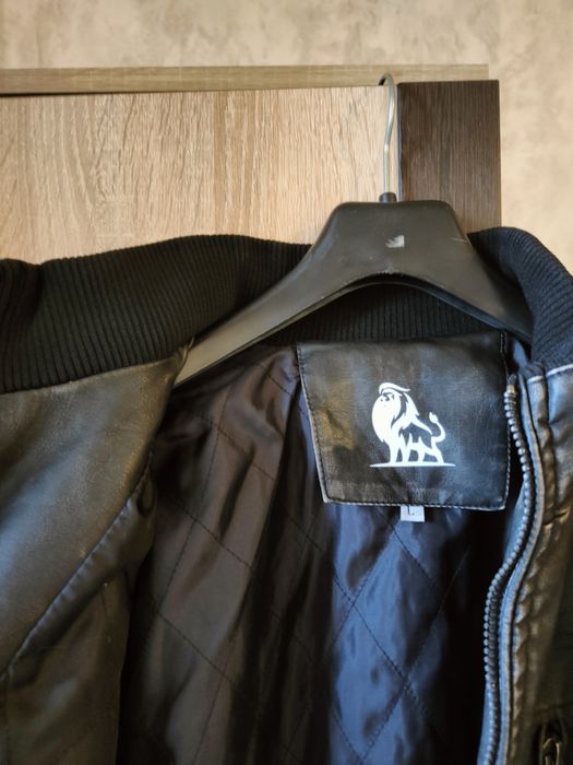 Мъжко яке от еко кожа, размер  L, ново