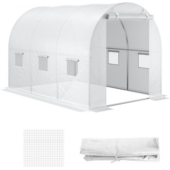 Покривало за оранжерия 300х200х200 Outsunny, UV защита, PE