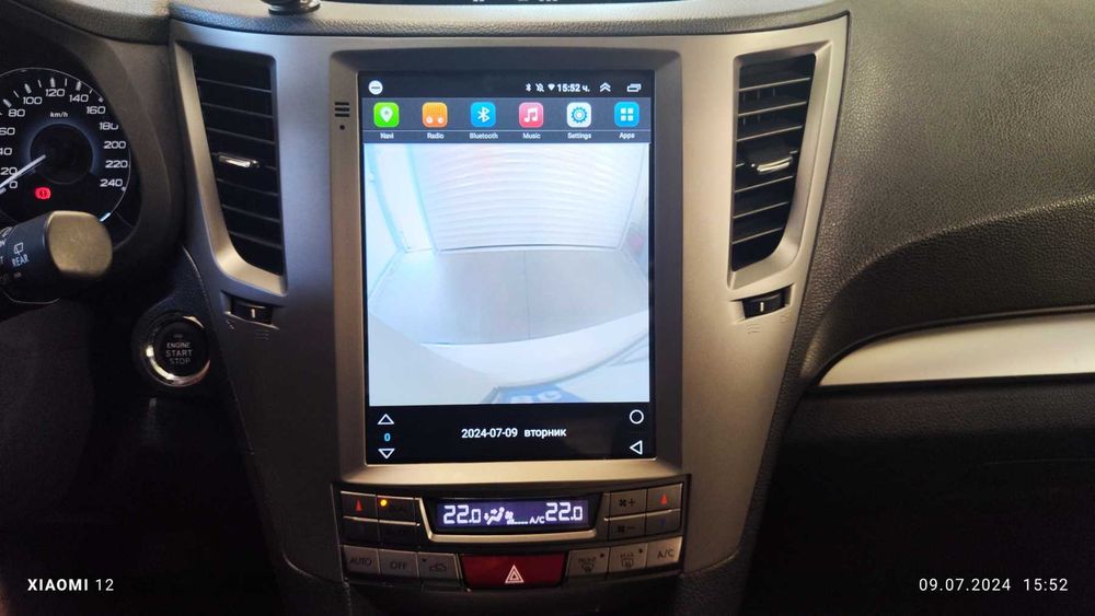 Subaru Outback Legacy 2009-2014 вертикална андроид навигация, 9599