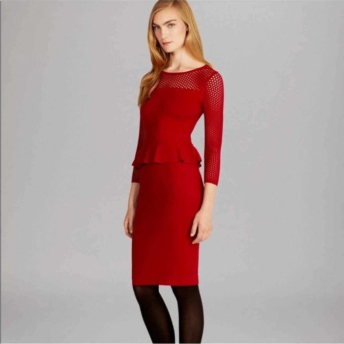 Karen Millen Оригинална червена рокля размер 3  /  М