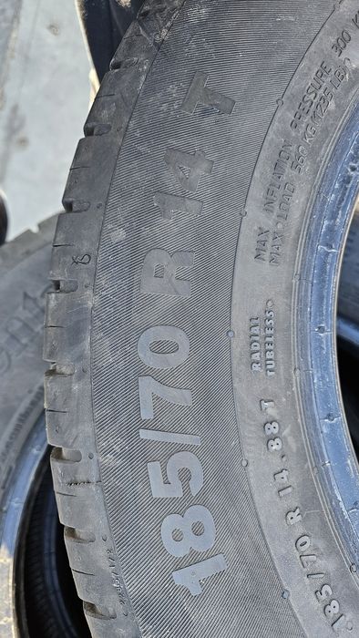 4бр гуми 185 70 14 континентал