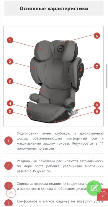 Автокресло Cybex Solution  3-12 лет