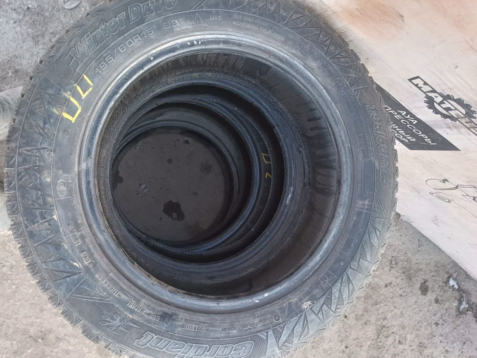 Продам зимние резины 195/60/15