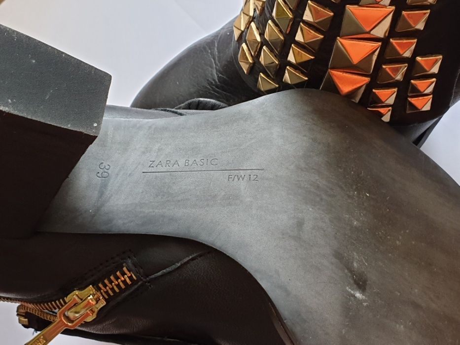 Botine cu toc Zara mar. 39