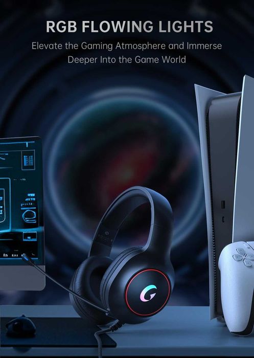 Syndesmos CM7002 геймърски слушалки за PS5, PS4, PC, Mac, Switch, Xbox Series