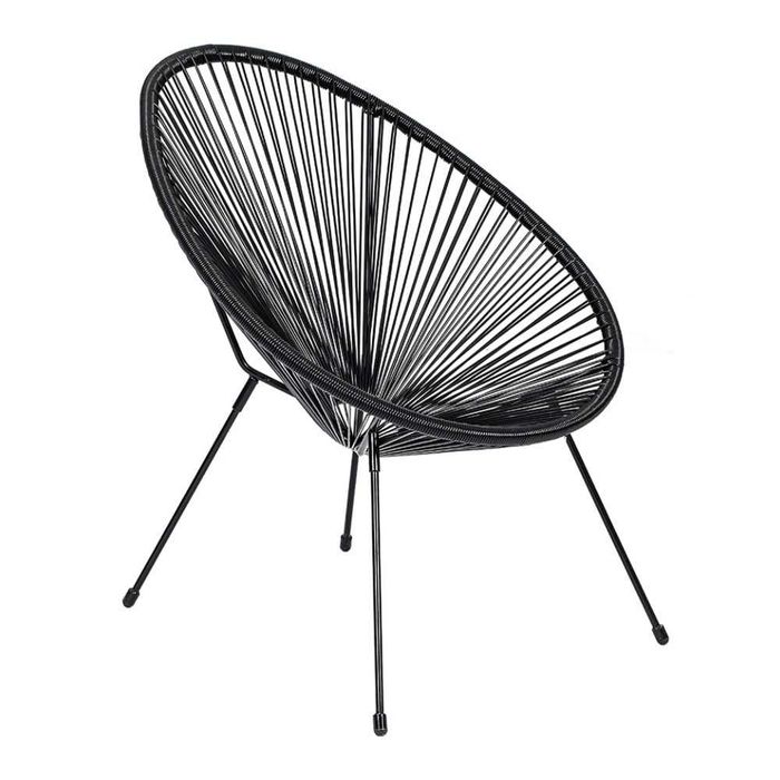 Scaun fotoliu negru design interior modern negru ikea luna