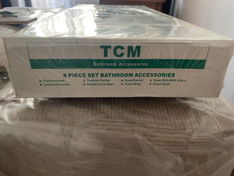 Set baie complet, culoare albastru TCM