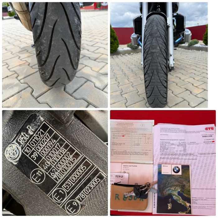 BMW R850 R CU ABS FATA+SPATE MANSOANE INCALZITE PENTRU PRETENTIOSI DE COLECTIE=fara exagerare impecabila recent adusa din Germania km reali carte serv