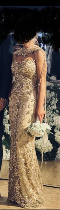 Rochie doar din pietre cu Capa  marimea S spre M