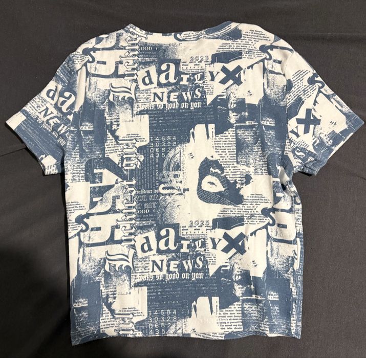 Тениска crop top с щампове