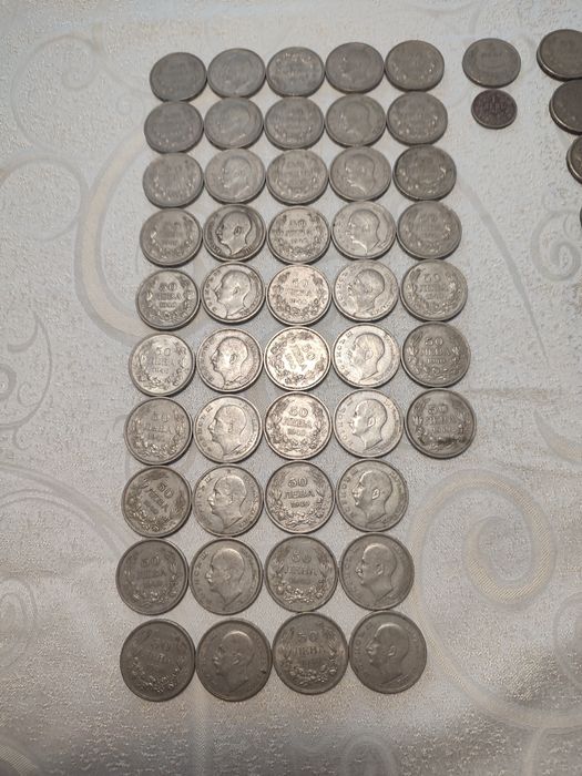 Монети 50лв от 1940 и 1943г на цар Борис