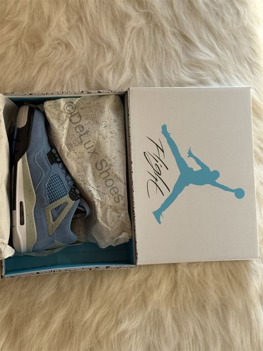 Jordan 4 Retro Univesrity Blue Nike Air Tech Grey High